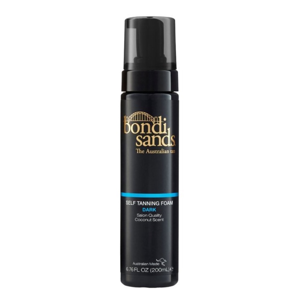 Bondi Sands Black Suncare Foam with Gold Branding